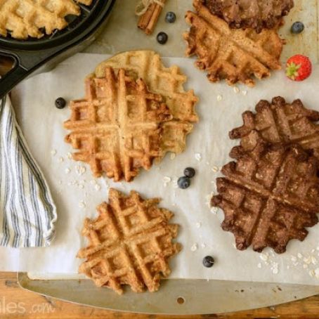 Overnight Oat Waffles, GF